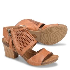 Sofft black heeled sandals